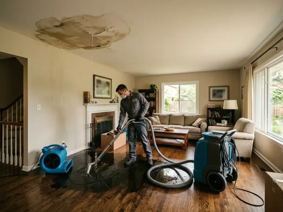 attic-pipe-burst-ceiling-drip-008 — frequently asked questions, Water Damage Restoration & Carpet Care in Pitcairn, PA